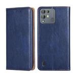 For Blackview A55 Pro Pure Color Magnetic Leather Phone Case(Blue)