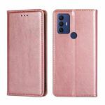 For Sharp Aquos V6 / V6 Plus Pure Color Magnetic Leather Phone Case(Rose Gold)
