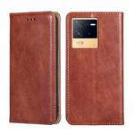 For vivo iQOO Neo6 5G Pure Color Magnetic Leather Phone Case(Brown)