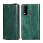 For TCL 30V 5G T781S Pure Color Magnetic Leather Phone Case(Green)