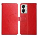 For OnePlus Nord 2T 5G Y Stitching Horizontal Flip Leather Phone Case(Red)