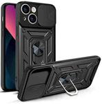 For iPhone 14 Sliding Camera Cover Design TPU+PC Phone Case (Black)