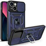 For iPhone 14 Sliding Camera Cover Design TPU+PC Phone Case (Blue)