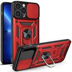 For iPhone 14 Plus Sliding Camera Cover Design TPU+PC Phone Case  (Red)