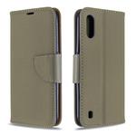 For Xiaomi Redmi K30 Litchi Texture Pure Color Horizontal Flip PU Leather Case with Holder & Card Slots & Wallet & Lanyard(Grey)