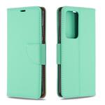 For Huawei P40 Pro Litchi Texture Pure Color Horizontal Flip PU Leather Case with Holder & Card Slots & Wallet & Lanyard(Green)