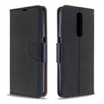 For Galaxy A01 Litchi Texture Pure Color Horizontal Flip PU Leather Case with Holder & Card Slots & Wallet & Lanyard(Black)