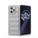For OPPO Realme 9 Pro+ Magic Shield TPU + Flannel Phone Case(Grey)