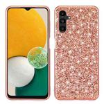 For Samsung Galaxy A13 5G Glitter Powder Shockproof TPU Phone Case(Rose Gold)