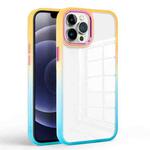 For iPhone 13 Pro Max Colorful Gradient Phone Case (Orange + Light Green)