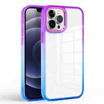 For iPhone 13 Pro Colorful Gradient Phone Case (Purple + Blue)