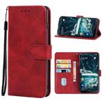 For Nokia C200 Leather Phone Case(Red)
