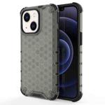 For iPhone 14 Shockproof Honeycomb PC + TPU Phone Case (Black)