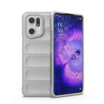 For OPPO Find X5 Pro Magic Shield TPU + Flannel Phone Case(Grey)