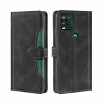 For Motorola Moto G Stylus 2022 Stitching Skin Feel Magnetic Buckle Horizontal Flip PU Leather Case(Black)