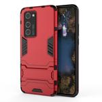 For Huawei P40 Pro PC + TPU Shockproof Protective Case with Holder(Red)