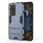 For Huawei P40 Pro PC + TPU Shockproof Protective Case with Holder(Navy Blue)