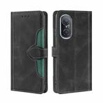 For Huawei Nova 9 SE Stitching Skin Feel Magnetic Buckle Horizontal Flip PU Leather Case(Black)