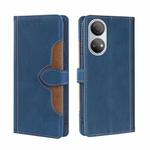 For Honor Play 30 Plus Stitching Skin Feel Magnetic Buckle Horizontal Flip PU Leather Case(Blue)