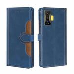 For Xiaomi Redmi K50 Gaming/Poco F4 GT Stitching Skin Feel Magnetic Buckle Horizontal Flip PU Leather Case(Blue)