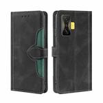 For Xiaomi Redmi K50 Gaming/Poco F4 GT Stitching Skin Feel Magnetic Buckle Horizontal Flip PU Leather Case(Black)