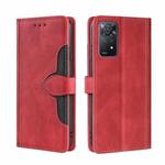 For Xiaomi Redmi Note 11 Pro 4G Global/Redmi Note11 Pro 5G Global Stitching Skin Feel Magnetic Buckle Horizontal Flip PU Leather Case(Red)