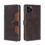 For Blackview A95 Stitching Skin Feel Magnetic Buckle Horizontal Flip PU Leather Case(Brown)