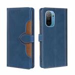 For Ulefone Note 13P Stitching Skin Feel Magnetic Buckle Horizontal Flip PU Leather Case(Blue)