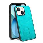 For iPhone 13 KSQ Calf Texture All-inclusive PU Phone Case(Green)