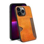 For iPhone 13 Pro KSQ Calf Texture All-inclusive PU Phone Case (Orange)
