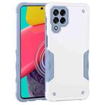 For Samsung Galaxy M53 5G Non-slip Armor Phone Case(White)