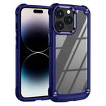 For iPhone 14 Pro TPU + PC Lens Protection Phone Case (Blue)