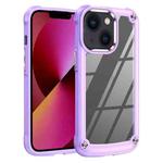For iPhone 14 Plus TPU + PC Lens Protection Phone Case  (Purple)