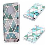 For Huawei Mate 30 Plating Marble Pattern Soft TPU Protective Case(Green White)
