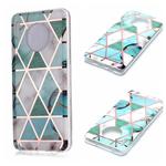 For Huawei Mate 30 Pro Plating Marble Pattern Soft TPU Protective Case(Green White)