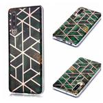 For Huawei P30 Plating Marble Pattern Soft TPU Protective Case(Green)