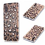 For Huawei P30 Plating Marble Pattern Soft TPU Protective Case(Leopard)