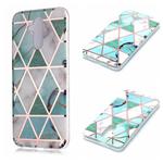For Huawei Mate 20 lite Plating Marble Pattern Soft TPU Protective Case(Green White)