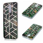 For Huawei Mate 20 lite Plating Marble Pattern Soft TPU Protective Case(Green)