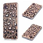 For Huawei P20 Plating Marble Pattern Soft TPU Protective Case(Leopard)