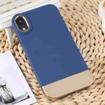 For iPhone XR TPU + Electroplated PC Phone Case(Blue)