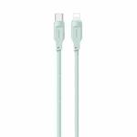 USAMS US-SJ566 Type-C / USB-C to 8 Pin PD 20W Fast Charing Data Cable with Light, Length: 1.2m(Green)