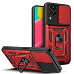 For Samsung Galaxy M53 5G Sliding Camera Cover Design TPU + PC Phone Case(Red)