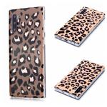 For Galaxy Note10 Plating Marble Pattern Soft TPU Protective Case(Leopard)