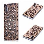 For Galaxy Note10+ Plating Marble Pattern Soft TPU Protective Case(Leopard)