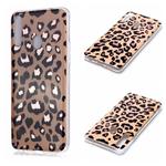 For Galaxy A20s Plating Marble Pattern Soft TPU Protective Case(Leopard)