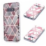 For Galaxy S10e Plating Marble Pattern Soft TPU Protective Case(Pink)