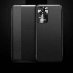 For Xiaomi Redmi K50 Plain Skin Leather Phone Case(Black)