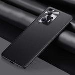 For Xiaomi Redmi Note 11T 5G Plain Skin Leather Phone Case(Black)