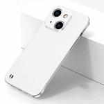 Electroplating Frosted Frameless Phone Case For iPhone 13(White)